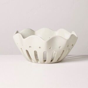 Large Wavy Edge Berry Bowl Sour Cream - Hearth & Hand with Magnolia